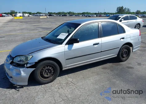 2004 Honda Civic Vp from USA, damaged, VIN 1HGES16344L008745